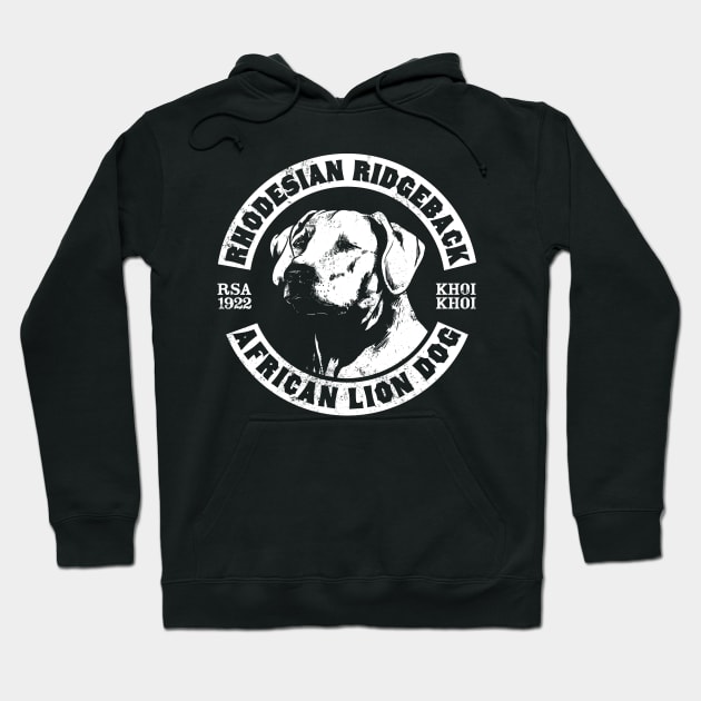 Rhodesian Ridgeback Logo Hoodie by Black Tee Inc